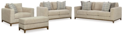 Parklynn Sofa, Loveseat, Oversized Chair and Ottoman - 48902U3
