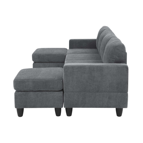 Modular Sectional With 2 Ottomans