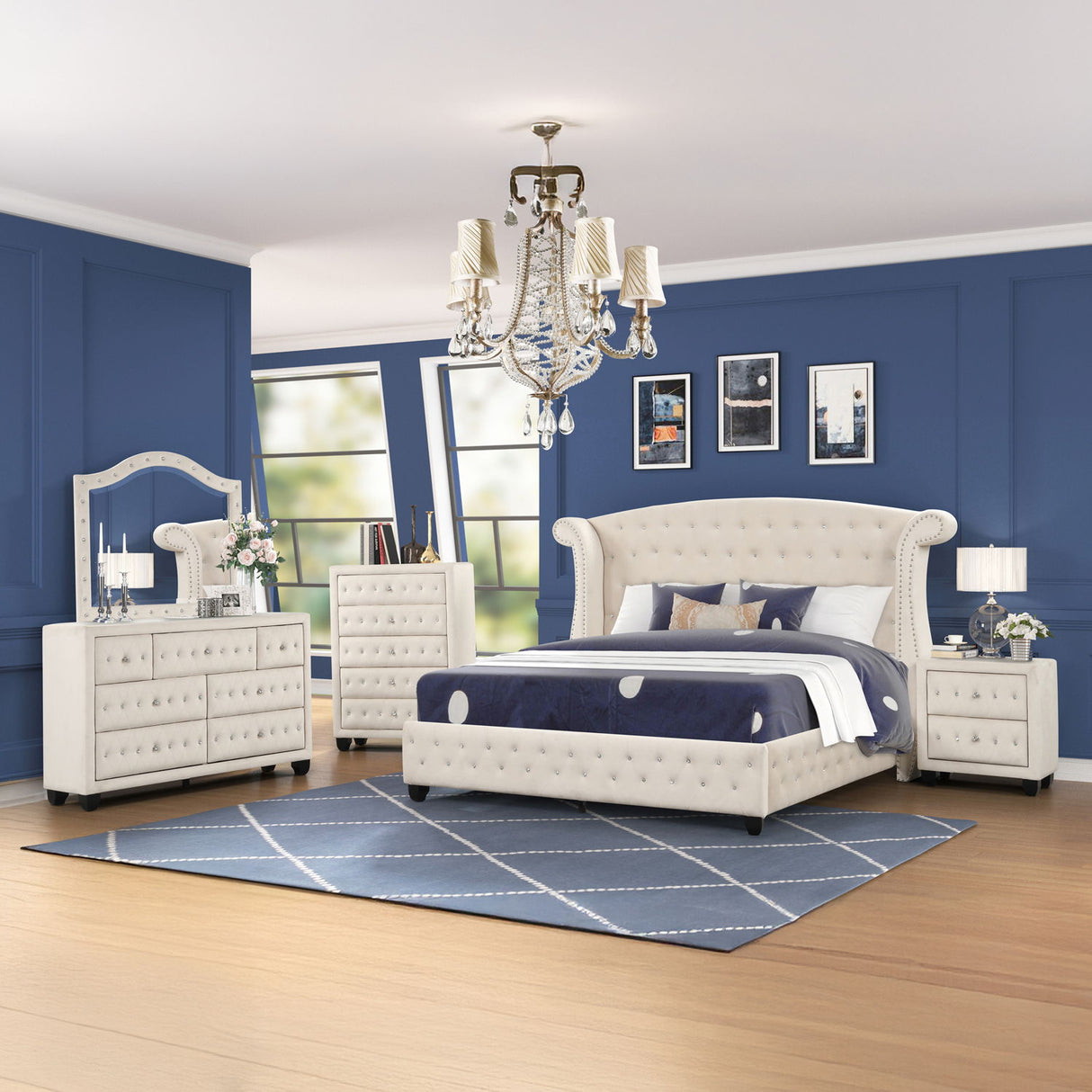 Sophia - Upholstered Bedroom Set