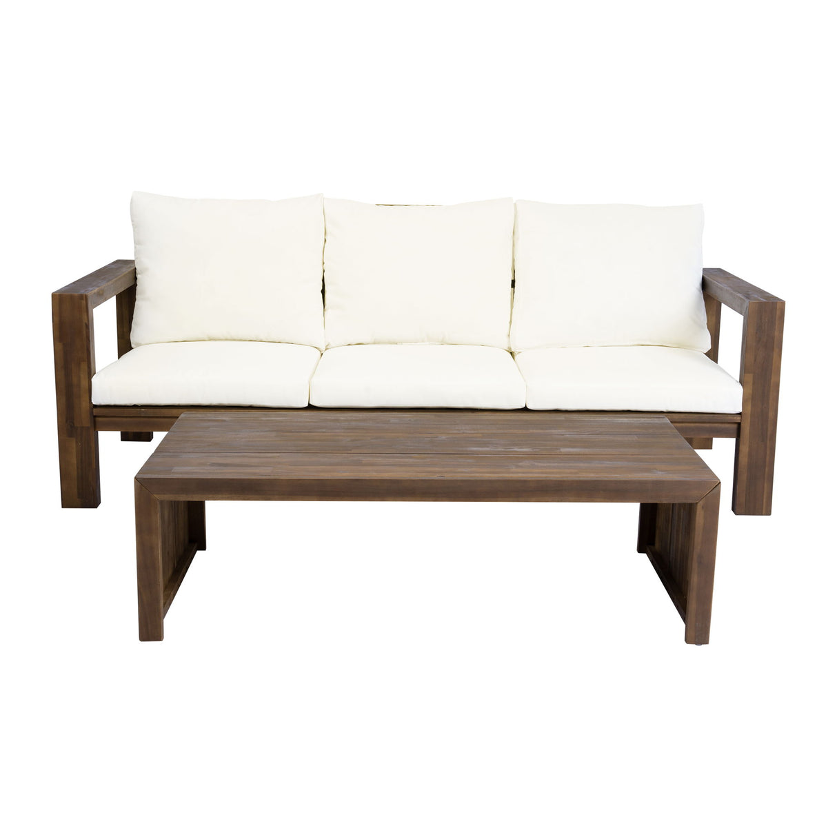 3 Seater Patio Set, Outdoor Sofa & Coffee Table Set