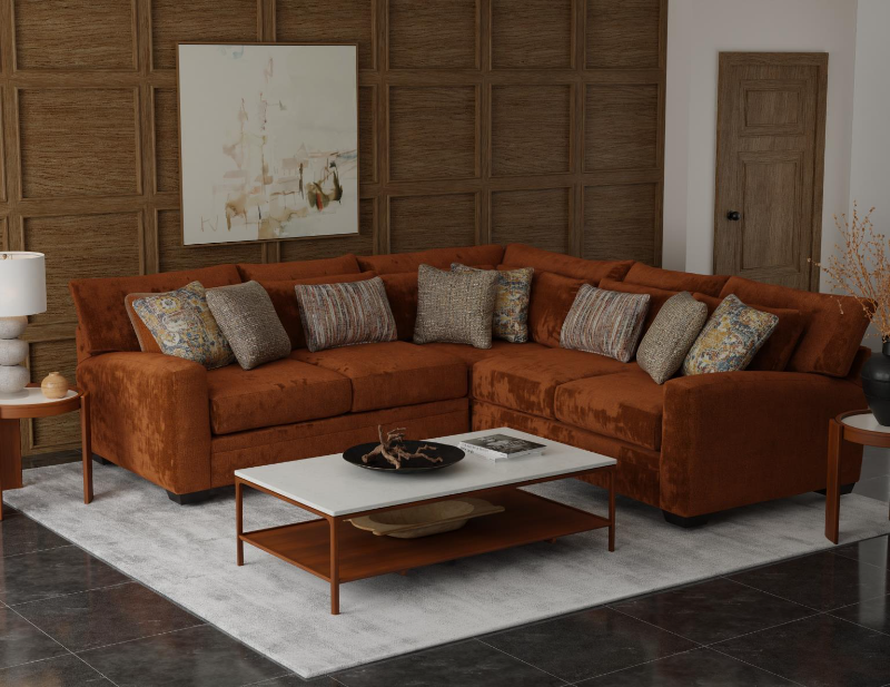 Z Stipple 3-Piece Sectional - FG5811CP+FG5812LF+FG5812RF