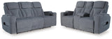 Studio Cave Power Reclining Sofa and Loveseat - PC49802U1