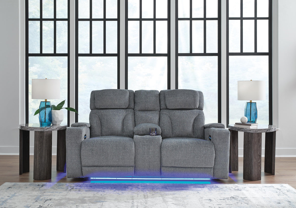 Studio Cave Power Reclining Sofa and Loveseat - PC49802U1