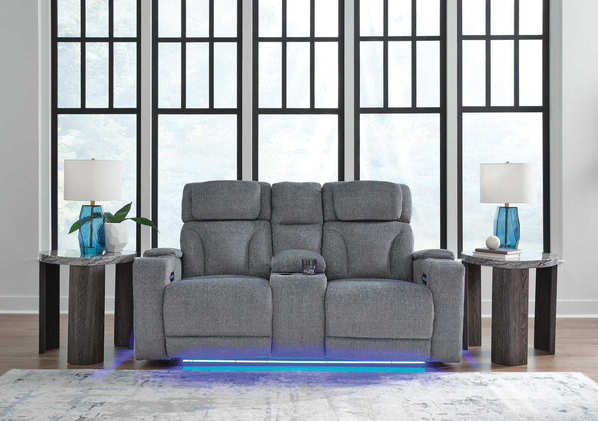 Studio Cave Power Reclining Sofa and Loveseat - PC49802U1