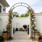 Metal Garden Arch Garden Arbor Trellis Climbing Plants Support Rose Arch Outdoor Arch