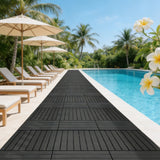 22 Piece Interlocking Outdoor Deck Tiles