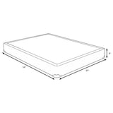 Maynard - Twin Standard Box Spring Foundation With Reinforced Support And Breathable Design - Gray