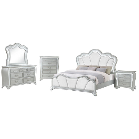 Aurelia - Nightstand With LED - Silver