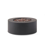 Round Iron Fire Pit With 40, 000 Btu