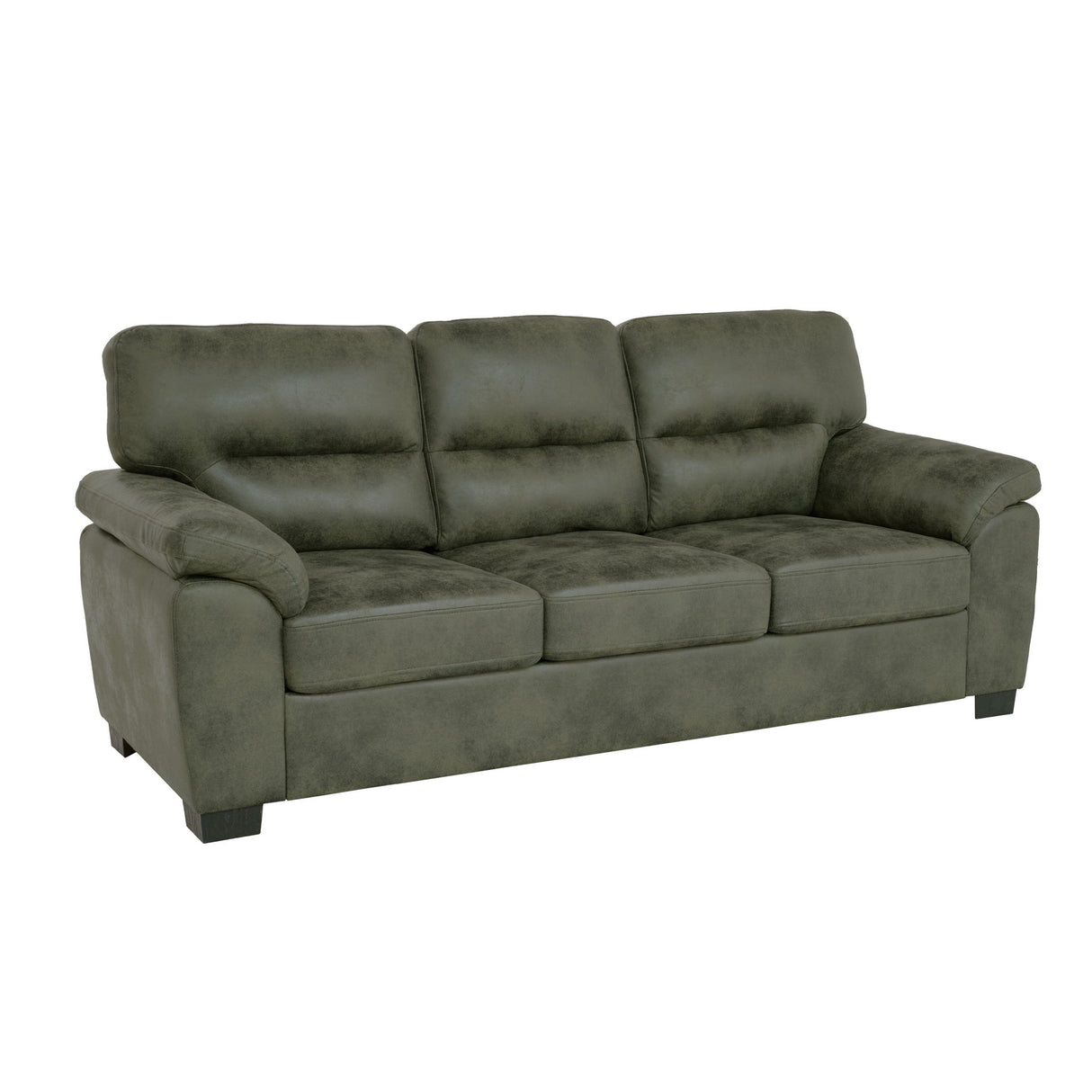 3 Seater Sofa With Padded Armrests And Triangular Leg