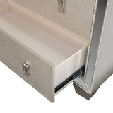5 Drawer Chest Bedroom Furniture - Silver