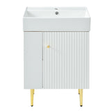 Bathroom Vanity, Combo Cabinet, Bathroom Storage Cabinet, Single Ceramic Sink