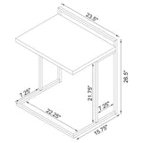 Rectangular Top Snack Table
