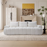 Extra Large Curved Front Compressed Sectional Sofa