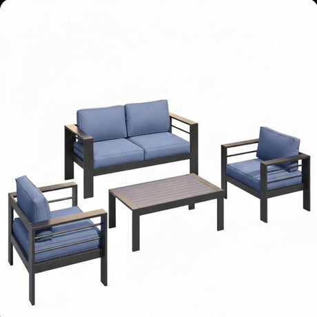 Outdoor Patio Set, All-Weather, Thick Cushions