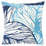 Leaf Vein Outdoor & Indoor Pillow - Indigo