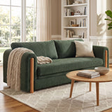 Modern 3 Seater Upholstered Couch Sofa For Living Room