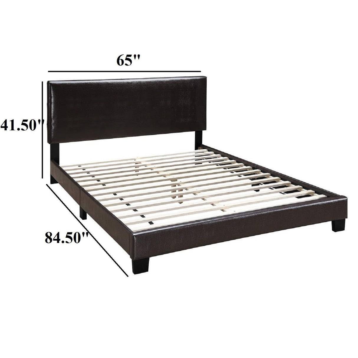 Upholstered Bed With Adjustable Headboard