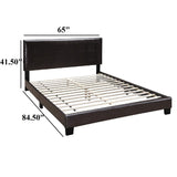 Upholstered Bed With Adjustable Headboard