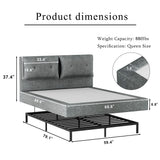 Airframe - Upholstered Bed Frame With Double Layered Upholstered Headboard