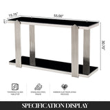 Console Table With Double Tier Storage