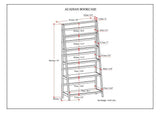 Acadian - Handcrafted Wide Bookcase