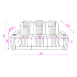 Duran - Power Reclining Sofa With Power Headrest