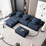 Modern Oversized Diy Combination Modular Sectional Sofa & Pillows