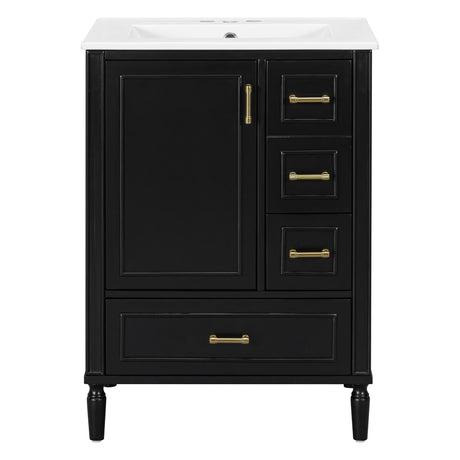 Traditional Bathroom Vanity Set With Soft Close Doors