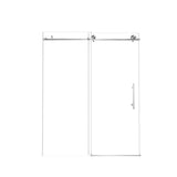 Frameless Shower Door, Smooth Sliding Tracks