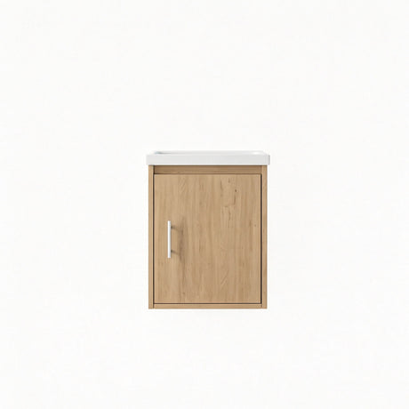 Floating Bathroom Vanity Combo, Wall Mounted Cabinet With Sink & Soft Close Doors For Small Bathrooms