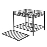 Bunk Bed For Kids, Convertible Frame With Ladders & Guardrail