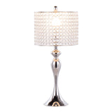 Ashland - Contemporary Table Lamp Round Clear Crystal Beads (Set of 2) - Polished Nickel