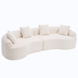 4 Seater Sofa With Fabric, 30D, 60 Hardness Full Sponge, 4 Pillow For Living Room, Home Furniture Sleeper Sectional Sofa For Apartment