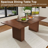 Rectangular Dining Table With Storage Base - Walnut