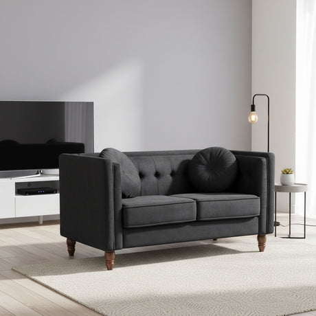 Chesterfield Loveseat 2 Seater Couch For Living Room