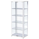Nevra - 4 Shelf Display LED Curio Cabinet