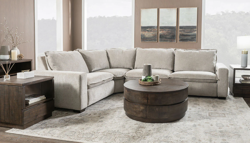 Loveshack 4-Piece Reclining Sectional - LARDSLVS+WEDSLVST+ARCDSLVS+RARDSLVS