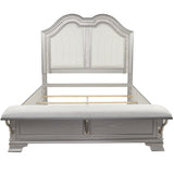 3 Piece Bedroom Set With Elegant Bed, 2 Nightstands