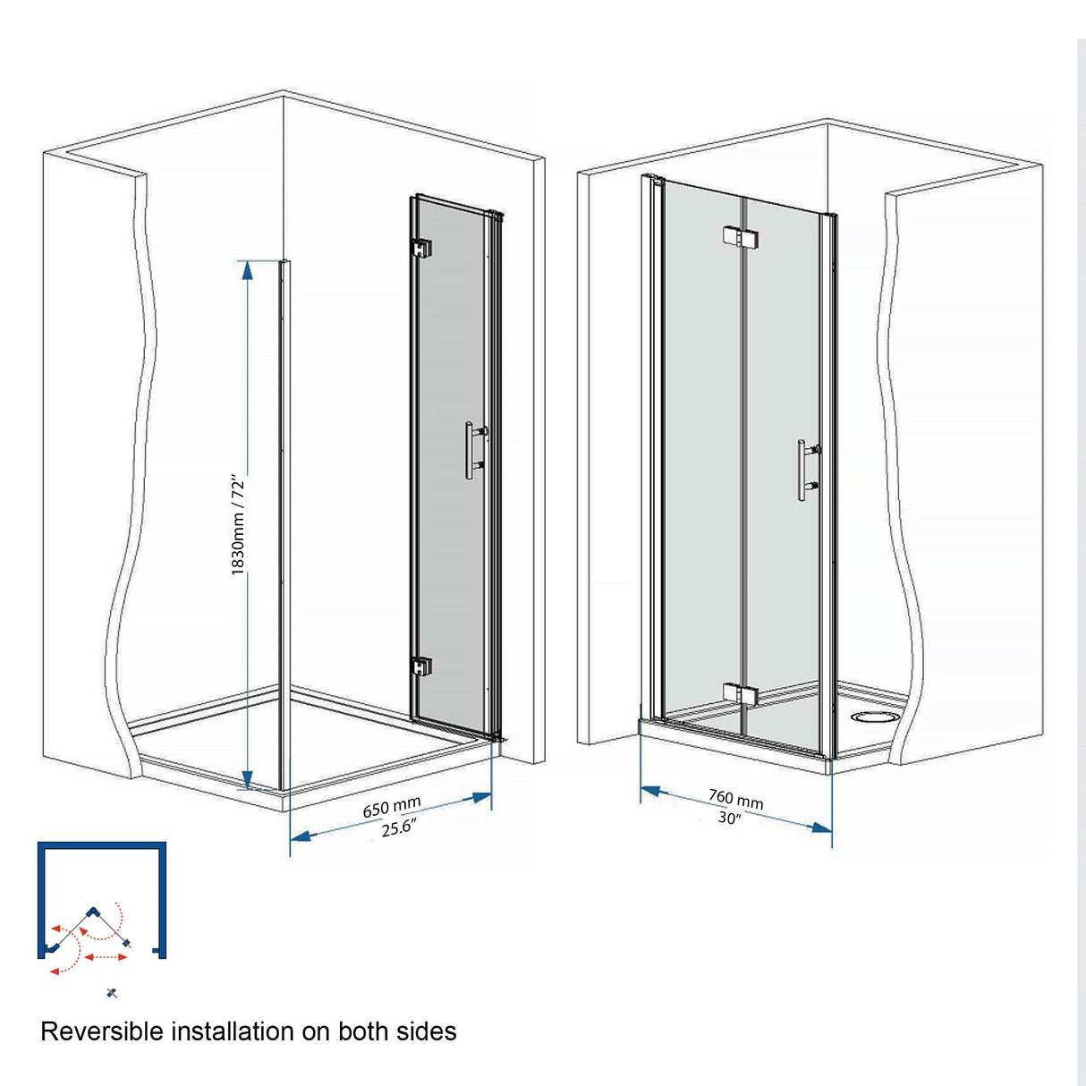 Bifold Shower Door