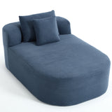 Oversized Chaise Lounge Sofa Bed With Deep Seat And Soft Pillows