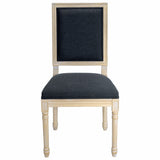 Dining Chairs With Upholstered Square Back (Set of 2)