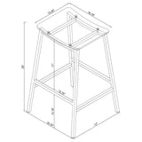 Staten - Backless Bar Stool (Set of 2) - Chrome