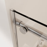 Frameless Single Sliding Soft Close Shower Doors, 5/16" Sgcc Tempered Glass