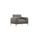 Transitional Fabric Chair - Dark Gray