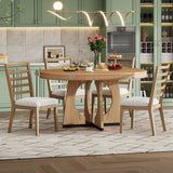 Round Dining Table Set For 4 With Chairs