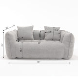 Cozy Beanbag Chair With High Resilience Foam Core For 2