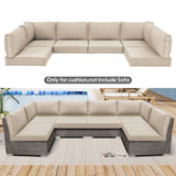 Outdoor Deep Seat Cushions For Patio Furniture Replacement, Cushion Set For Sectionals