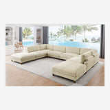 Modern Modular Sectional With Adjustable Back Support