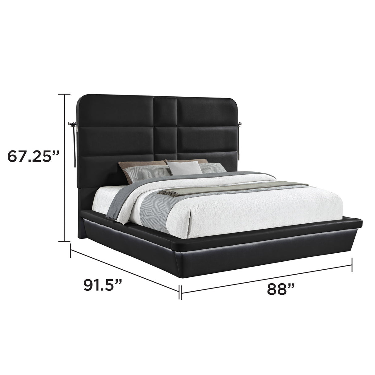 Futura - Upholstered Bed With Tall Headboard